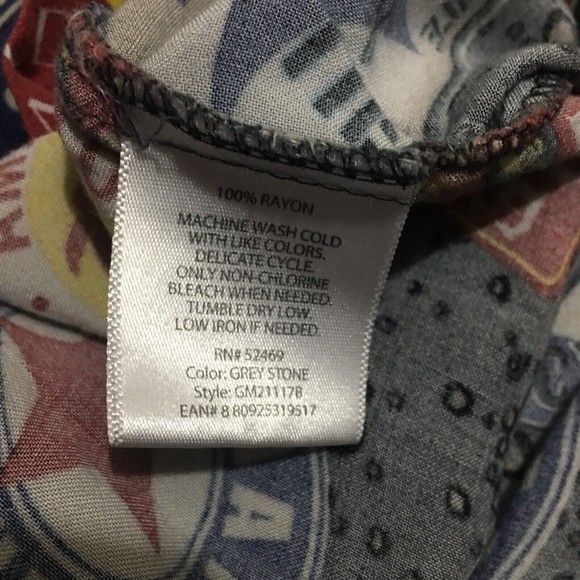 Men's Novelty Print All Over Beer Label Hawaiian Shirt Brew Fest IPA sz 3XL - Picture 7 of 7